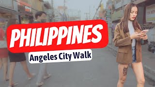 IMMERSIVE street walking in Angeles City Philippines | Real Life Scenes | ASMR 2023 [4k]