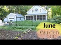 June 2022 Complete Garden Tour | Maine Gardening | Zone 5 | Small Scale Gardening