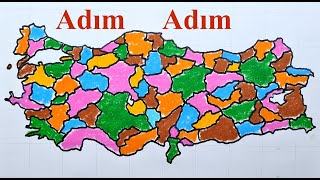 Türkiye İller Haritası Çizimi Türkiye Siyasi Haritası Nasıl Çizilir