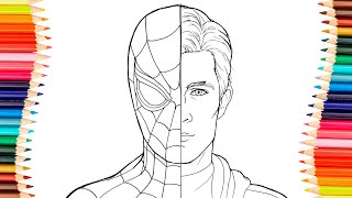 Spiderman  Coloring Pages / Superhero Coloring / How to color