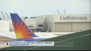 Runways at Savannah/Hilton Head airport closed until noon Friday