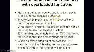 inline functions and Function Overloading