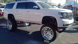 877-544-8473 28x16 Specialty Forged C711 Custom Built Polished Rims Chevy Tahoe Fury Off Road Tires