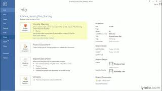 Teaching Tutorial - Creating lesson plan templates in Microsoft Office