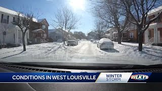 West Louisville residents prepare for more snow as roads remain icy