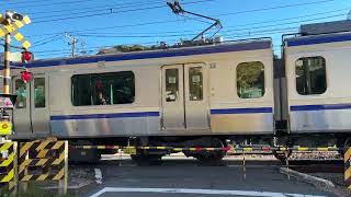 【４K映像】【踏切】横須賀線　上り電車　Yokosuka Line up train　鎌倉　寿福寺踏切