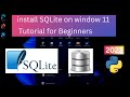 Install SQLite on window 10 & 11 Tutorial for beginners & create Database #2023 #sql #sqlite