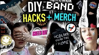 DIY Concert/Music LIFE HACKS + Band MERCH