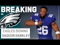 Eagles Sign Saquon Barkley