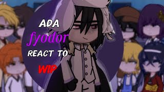 BSD(ada) react to fyodor | WIP | 2x speed!! |