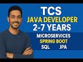 🔔 TCS Java Developer Interview | 2–7 Years Experience | Java 8 | Spring Boot | Microservices | SQL