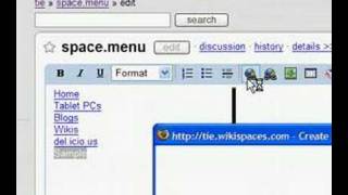 Wikispaces Navigation Sidebar
