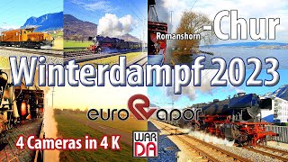 Offizielles Video vom Winterdampf 2023 mit Dampflok 23 058 von Romanshorn via Zürich nach Chur