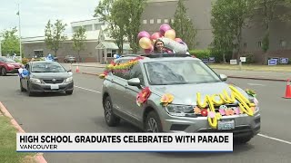 Skyview HS seniors celebrated with parade