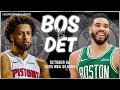 Boston Celtics vs Detroit Pistons Full Game Highlights | Oct 26 | 2025 NBA Season