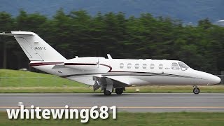 [静岡エアコミュータ] Cessna 525 CitationJet JA391C LANDING MATSUMOTO Airport 松本空港 2014.8.3