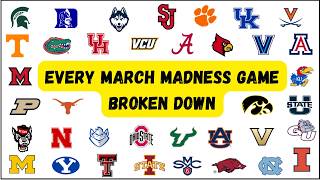 Every March Madness Game Broken Down