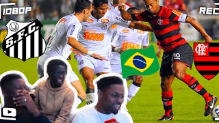 🇧🇷 10 ANOS ATRÁS BRASIL PAROU COM ESSE JOGO - Gringos Reagem a Santos 4 x 5 Flamengo! NEY vs R10 😱