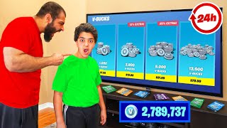 Little Brother STOLE My Credit Card For 24 Hours... (HE BOUGHT V-BUCKS!)