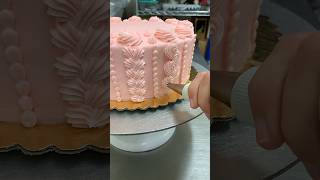 Pretty in Pink 💗🎀 #cake #cakedecorating #cakes #cakeart #cakesoftiktok #caketok