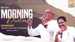 🔴 LIVE | Morning Devotion | 09-May-2022 | Message by Pr. Joshua J. Yestove | Jebathottam Ministries