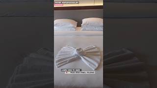 🌹 Rose Bow Towel Folding | Easy Towel Art for Housekeeping.