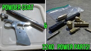 CUSTOM CROSMAN 2240 CO2 Airgun BUILD! BRASS POWER MODS + POWDER COATED PARTS!