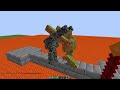 Bedrock Golem vs All Golems in Minecraft Battle - Bedrock Golem - Iron Golem - Diamond golem