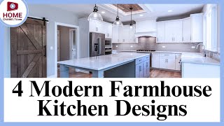 4 Modern Farmhouse Kitchen Designs / Interior Design Ideas