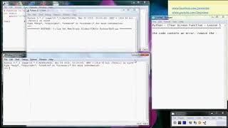 Python Programming - Clear Screen Function - CCW204 Lesson 5