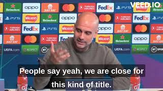 press conference Guardiola head of Real Madrid