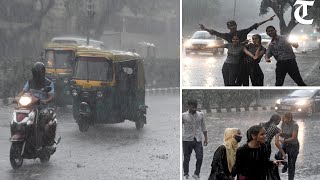 Heavy rains lash Delhi, bring relief from sultry weather
