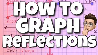 How to Graph Reflections FULL LESSON WITH PRACTICE PROBLEMS AND ANSWERS