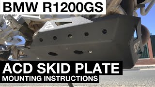 Ultimate Skid plate for BMW R1200GS/GSA by ACD Racing Parts - Mounting instructions