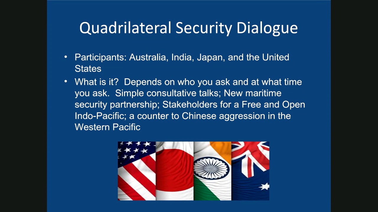 Quadrilateral Security Dialogue - YouTube