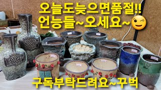 5월3일.봉봉이네화분#공방분#수제분#기다리는 아이들 왔어요 .5만이상택배무료