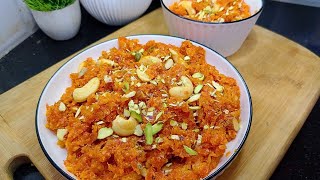 बिना मेहनत और सिर्फ 5 मिनट में बनने वाला गाजर का हलवा वो भी बिना मावा के Gajar halwa recipe.