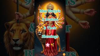 Maa Durga’s 9 Avatars \u0026 Their Blessings 🌸✨ #hindugod #shorts #youtubeshorts #ytshorts #bhaktishorts