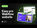 How to easily build a professional website with Webflow?