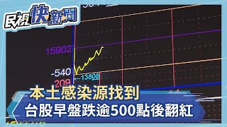 本土感染源找到 台股早盤跌逾500點後翻紅－民視新聞