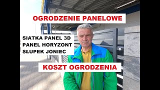 Koszt ogrodzenia panelowego 3D ( słupki metalowe) oraz ala Joniec.