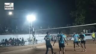 Goan Reporter: B B Brother Raia Advances to Semifinals in All Goa Floodlight Volleyball Tournament