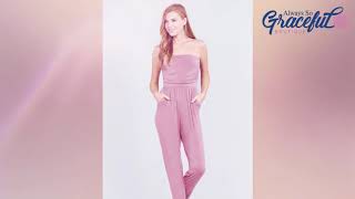 Pop Up Your Wardrobe with This Strapless Tube Top Jumpsuit!