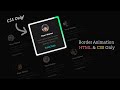 Animated Border Hover Effect Using Only HTML & CSS