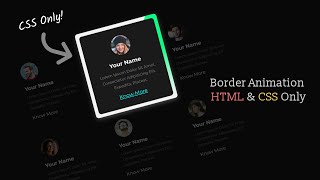 Animated Border Hover Effect Using Only HTML & CSS