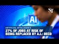 27% of jobs at risk of being replaced by AI: OECD