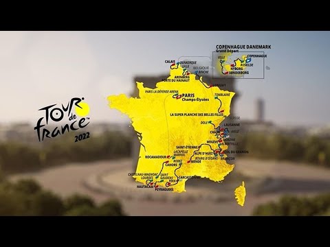 Tour De France 2022 : La Carte Du Parcours Complet - YouTube