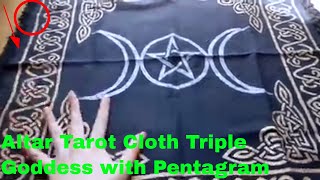 ✅  How To Use Altar Tarot Cloth Triple Goddess with Pentagram Review