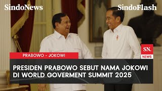 Prabowo Singgung Prestasi 100 Hari Pemerintahannya di World Government Summit 2025 | Sindo Flash