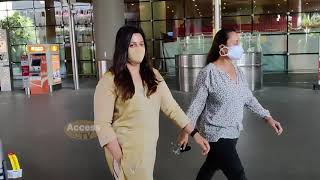 Alia Bhatt's Mother Soni Razdan And Sister Shaheen Bhatt Spotted At Airport